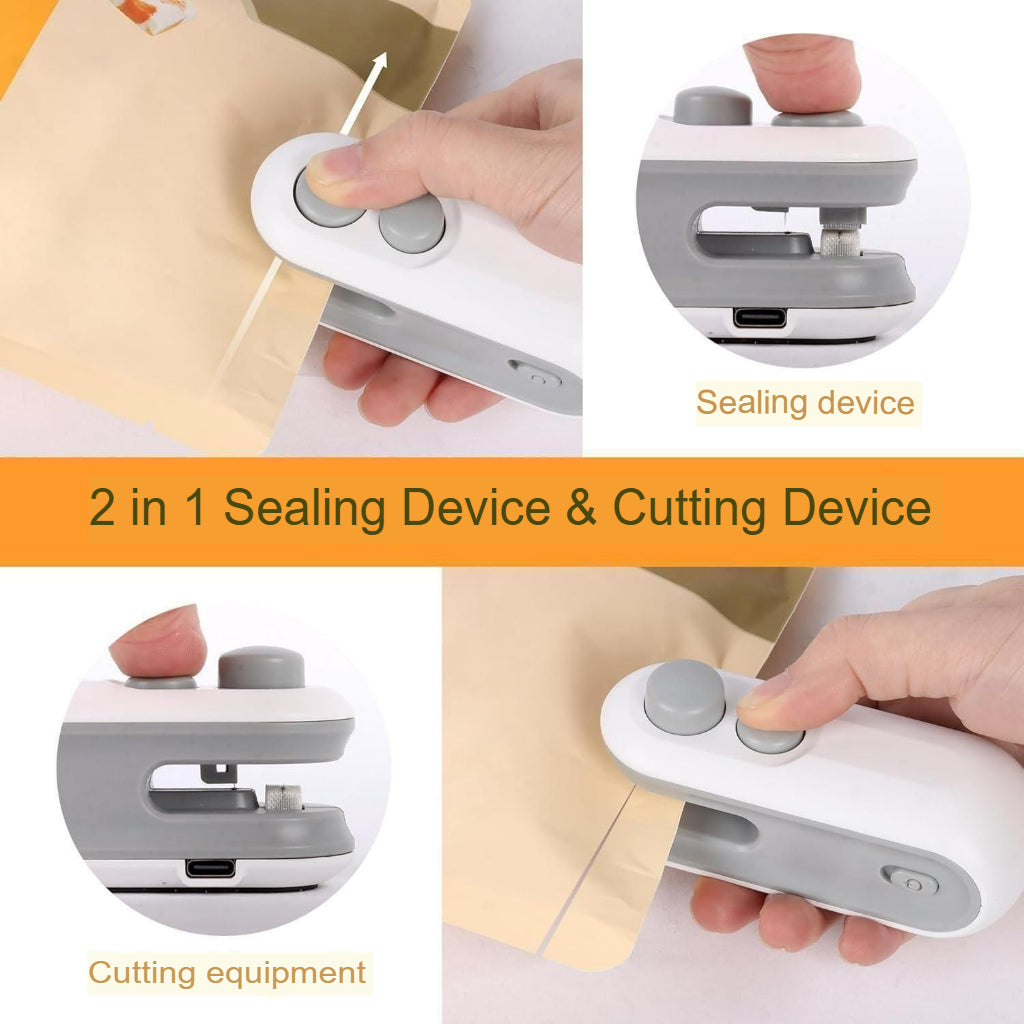 Portable Mini Sealing Machine™ - 2-in-1 USB Rechargeable