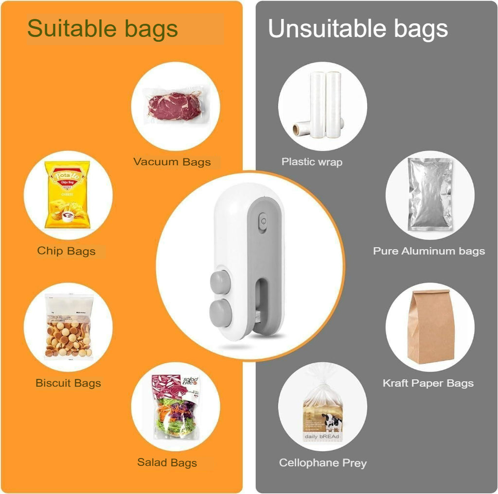 Portable Mini Sealing Machine™ - 2-in-1 USB Rechargeable